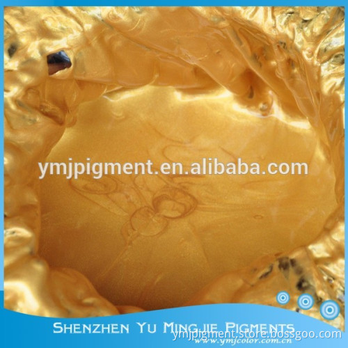YMJ Mica Gold Pearl Pigment, Gold Paint Pigment for Spraying